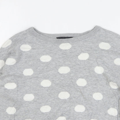 Womens UK Size 8 New Look Grey Pullover Jumper