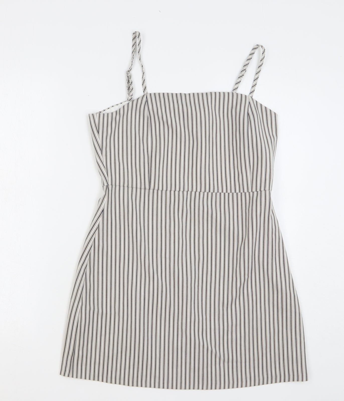 Womens UK Size L Pull&Bear Grey Camisole Tank