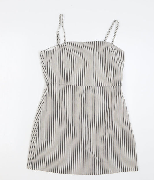 Womens UK Size L Pull&Bear Grey Camisole Tank