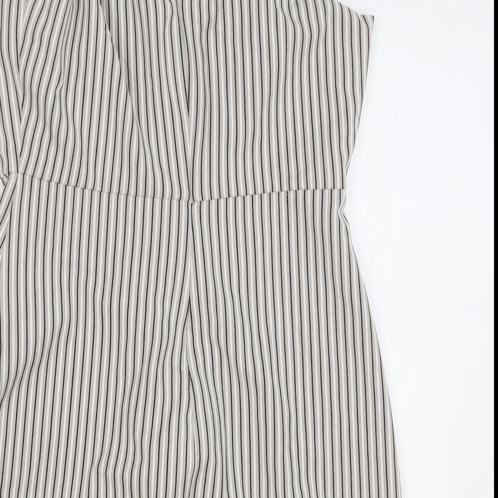 Womens UK Size L Pull&Bear Grey Camisole Tank
