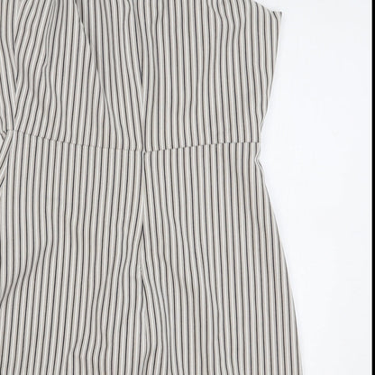 Womens UK Size L Pull&Bear Grey Camisole Tank