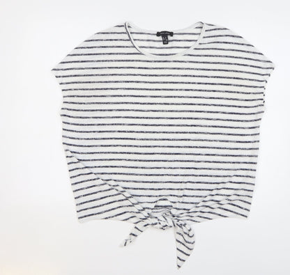 Womens UK Size M New Look White Vest Jumper