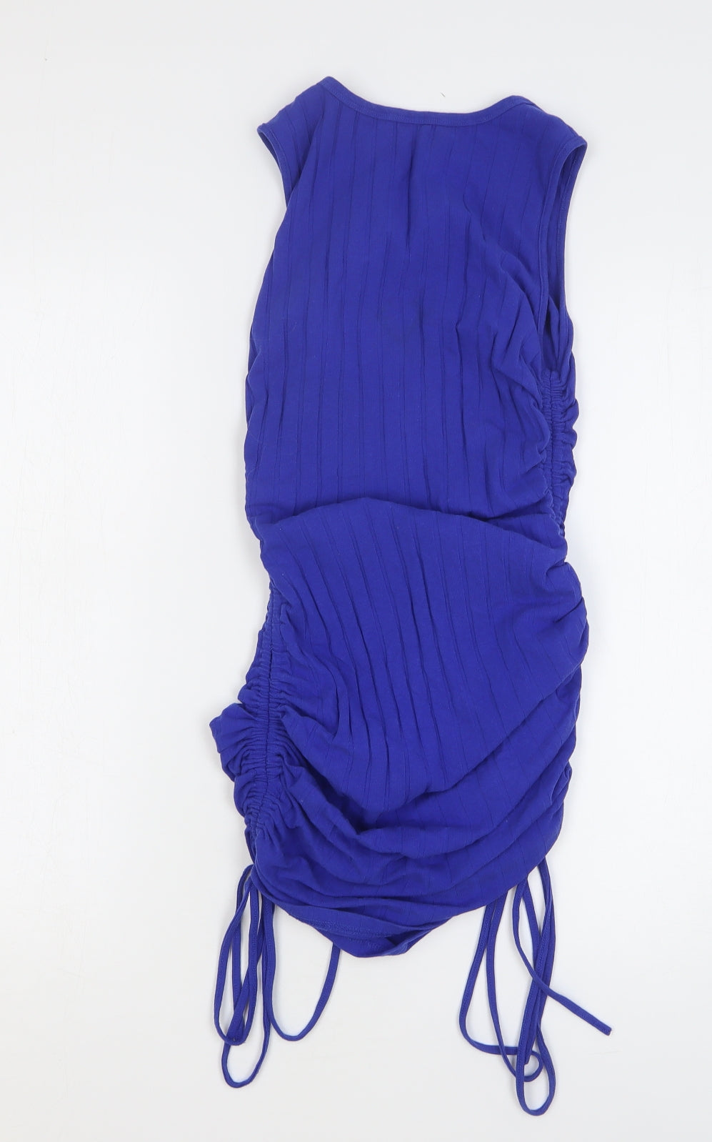 SheIn Womens Blue Cotton Bodycon Size 6 Round Neck Pullover