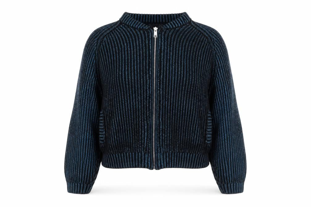 Womens UK Size S H&M Blue Full Zip Sweatshirt