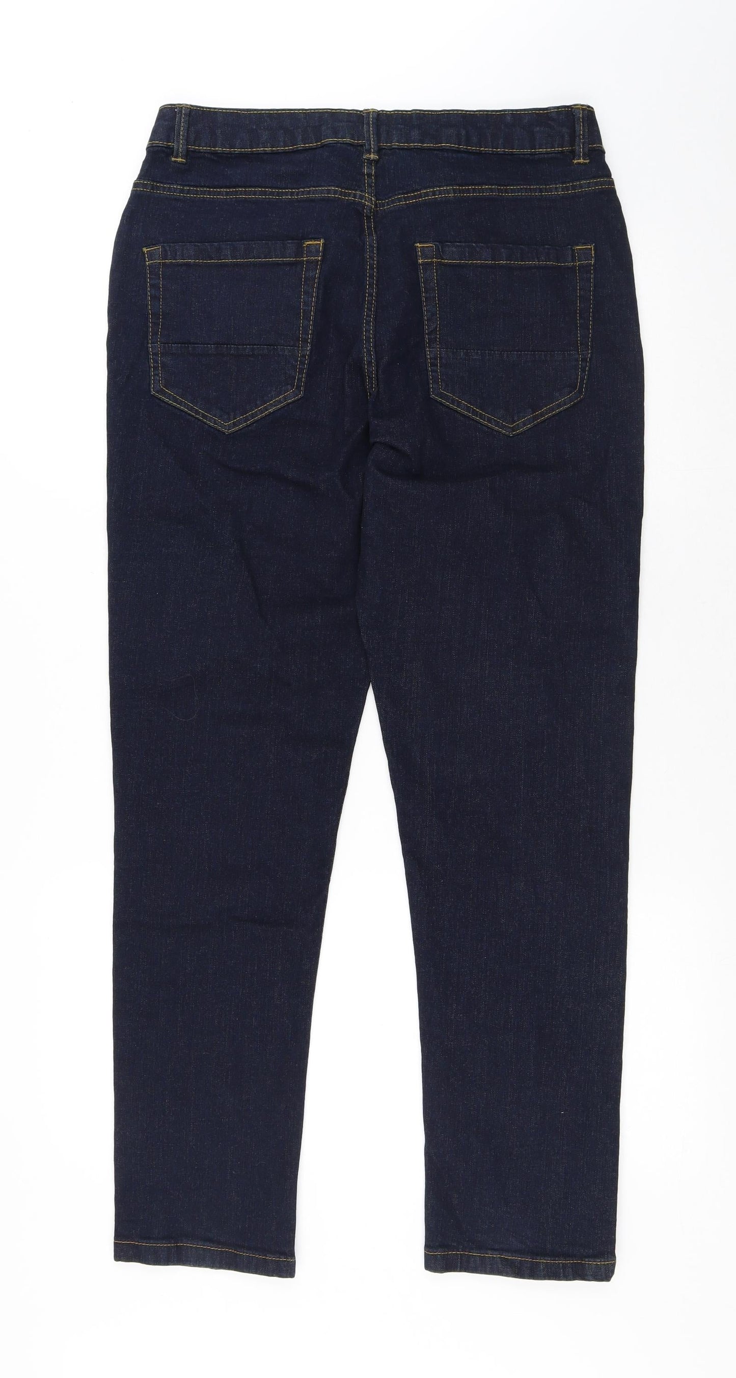 Denim 365 Mens Blue Cotton Straight Jeans Size 32 in L29 in Regular Button