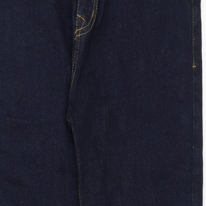 Denim 365 Mens Blue Cotton Straight Jeans Size 32 in L29 in Regular Button
