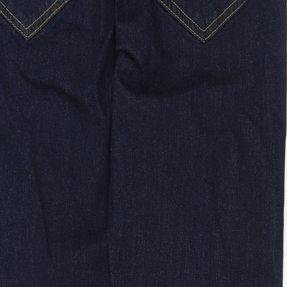 Denim 365 Mens Blue Cotton Straight Jeans Size 32 in L29 in Regular Button