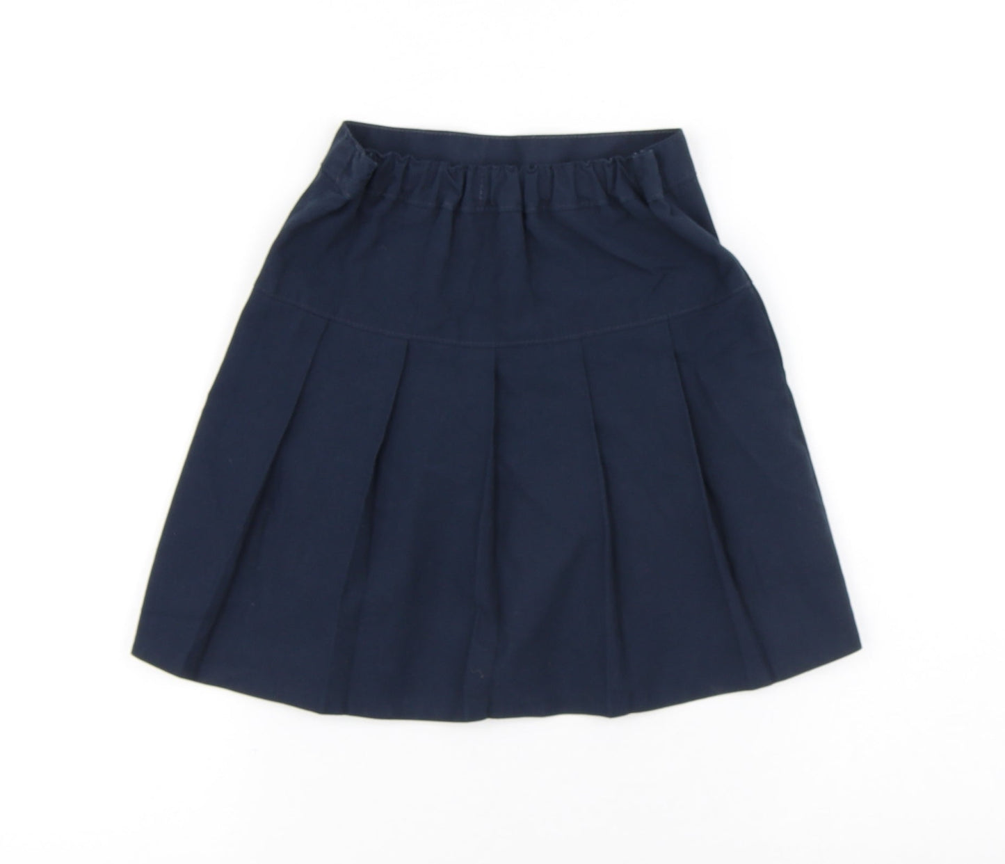 Dunnes Stores Girls Blue Polyester Pleated Skirt Size 4-5 Years Regular