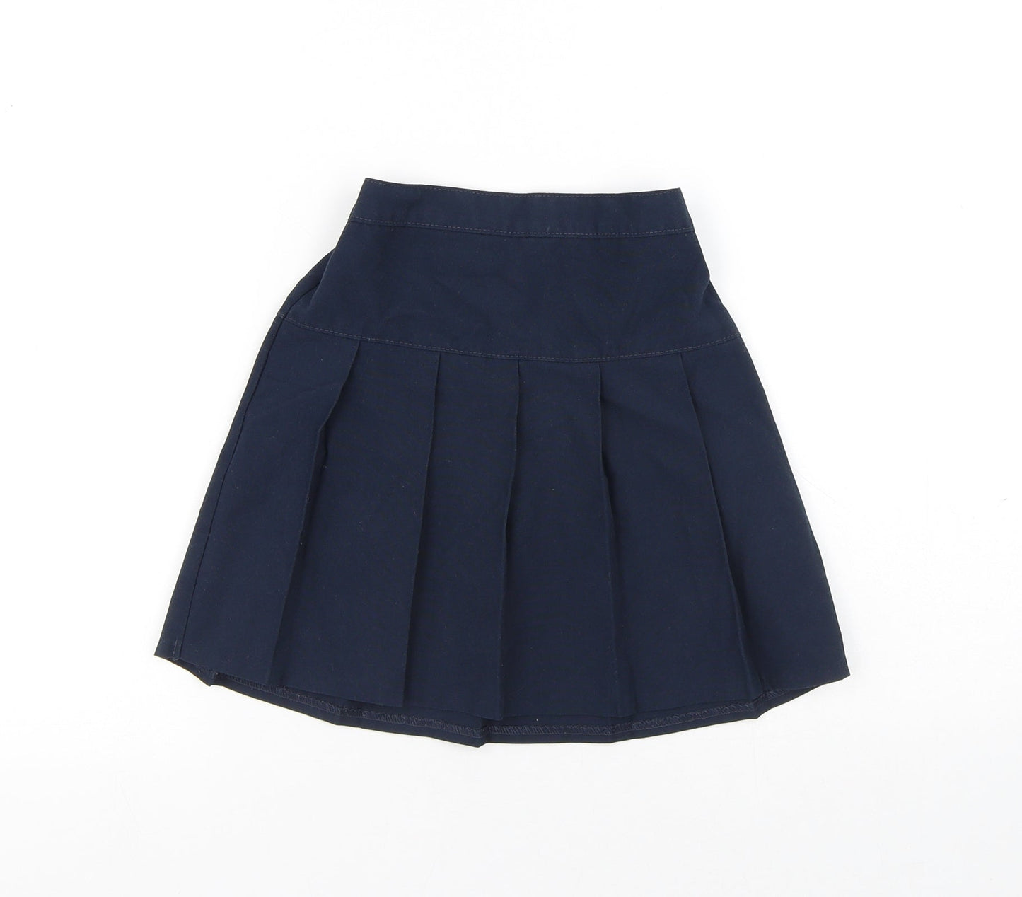 Dunnes Stores Girls Blue Polyester Pleated Skirt Size 4-5 Years Regular