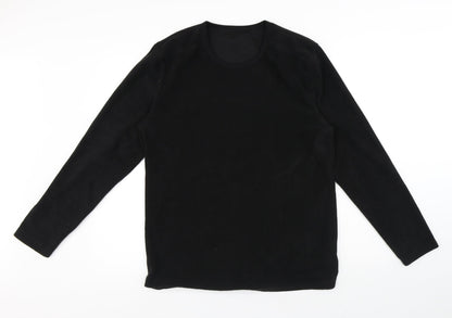 Mens UK Size M Preworn Black Pullover Sweatshirt