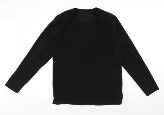 Mens UK Size M Preworn Black Pullover Sweatshirt