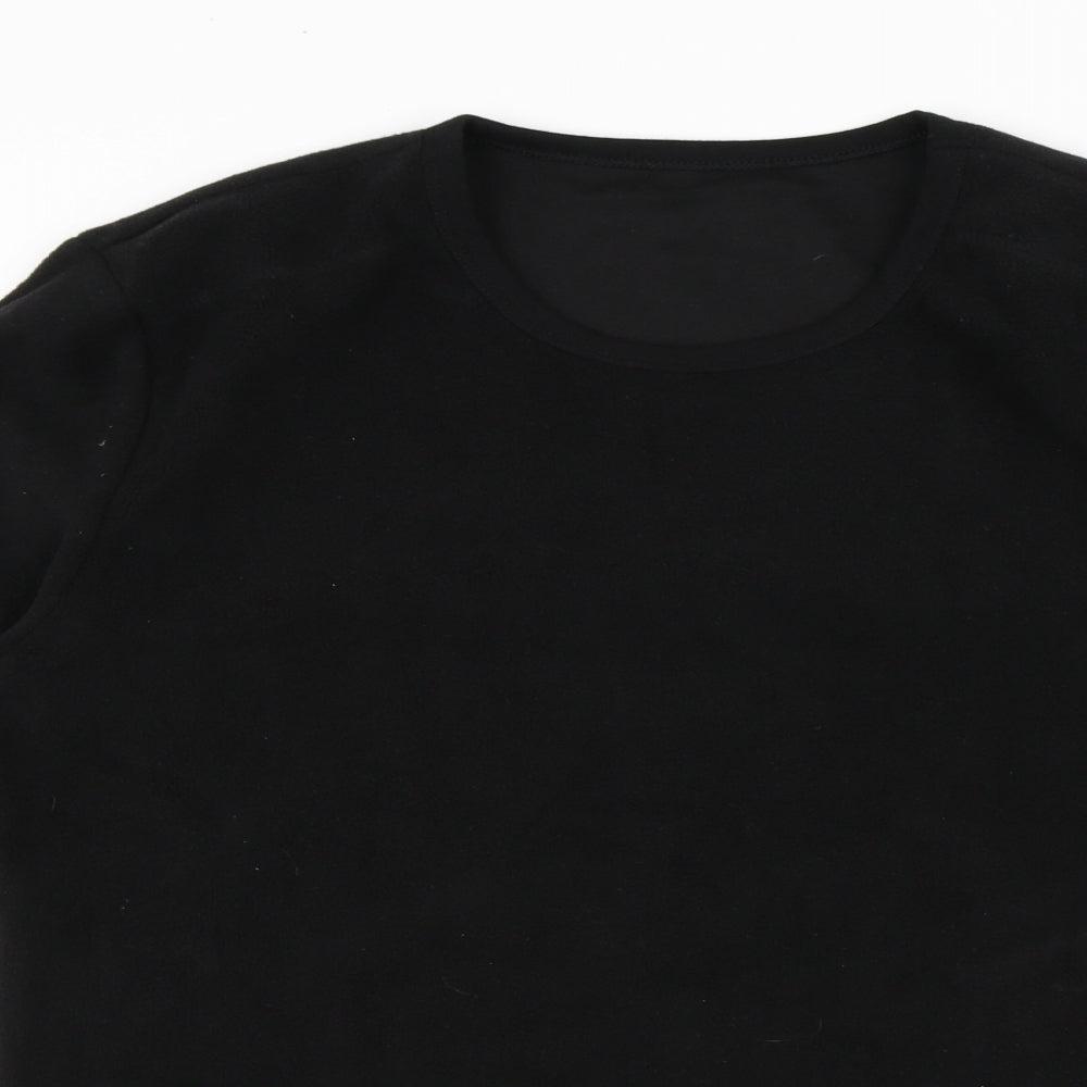 Mens UK Size M Preworn Black Pullover Sweatshirt