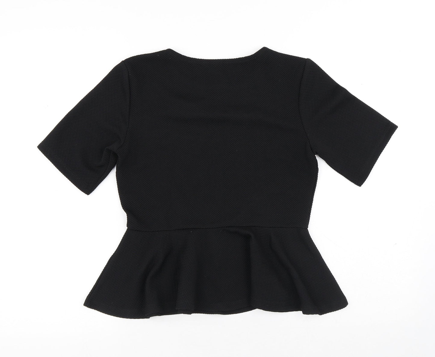 Womens UK Size S H&M Black Basic Blouse