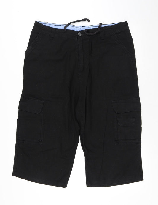 Womens UK Size 38 in Dunnes Stores Regular Fit Cargo Black Trousers