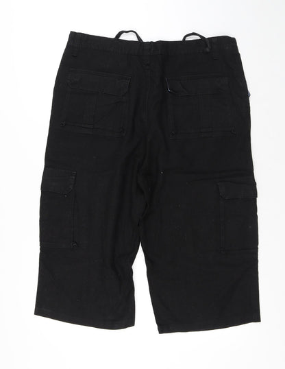 Womens UK Size 38 in Dunnes Stores Regular Fit Cargo Black Trousers