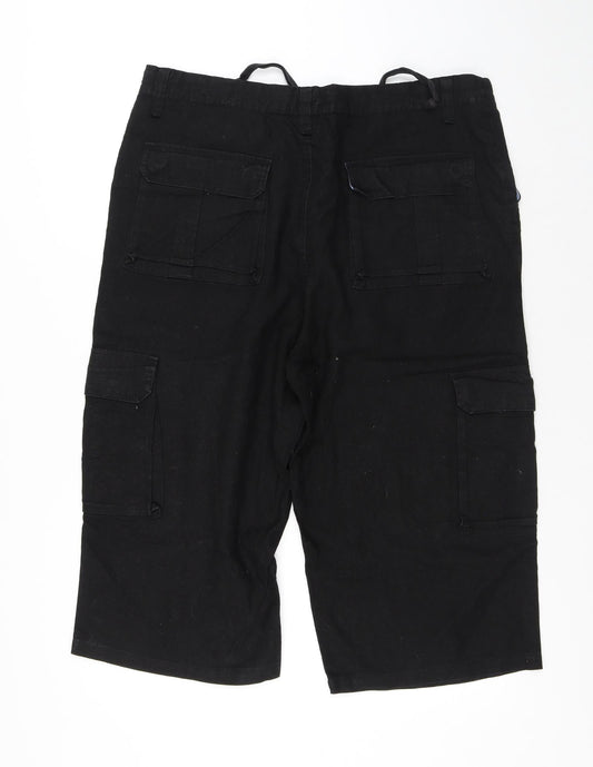 Womens UK Size 38 in Dunnes Stores Regular Fit Cargo Black Trousers