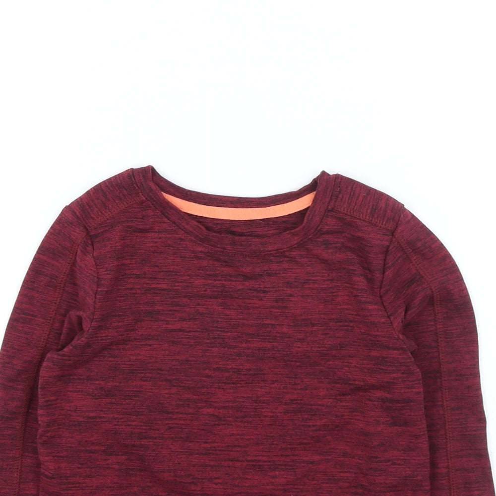 Dunnes Stores Boys Purple Cotton Basic Casual Size 8-9 Years Round Neck Pullover