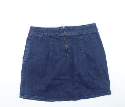 Womens UK Size 10 Denim & Co. Straight & Pencil Denim Skirt
