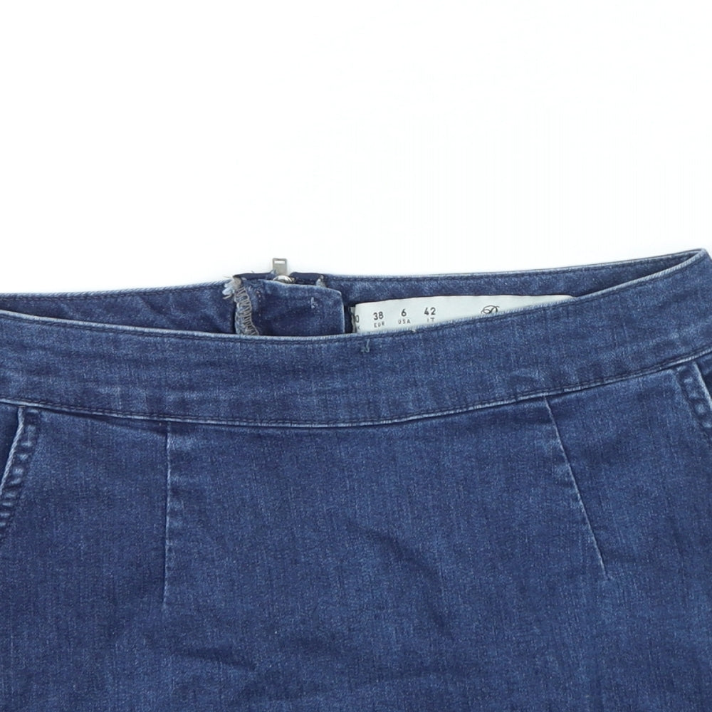 Womens UK Size 10 Denim & Co. Straight & Pencil Denim Skirt