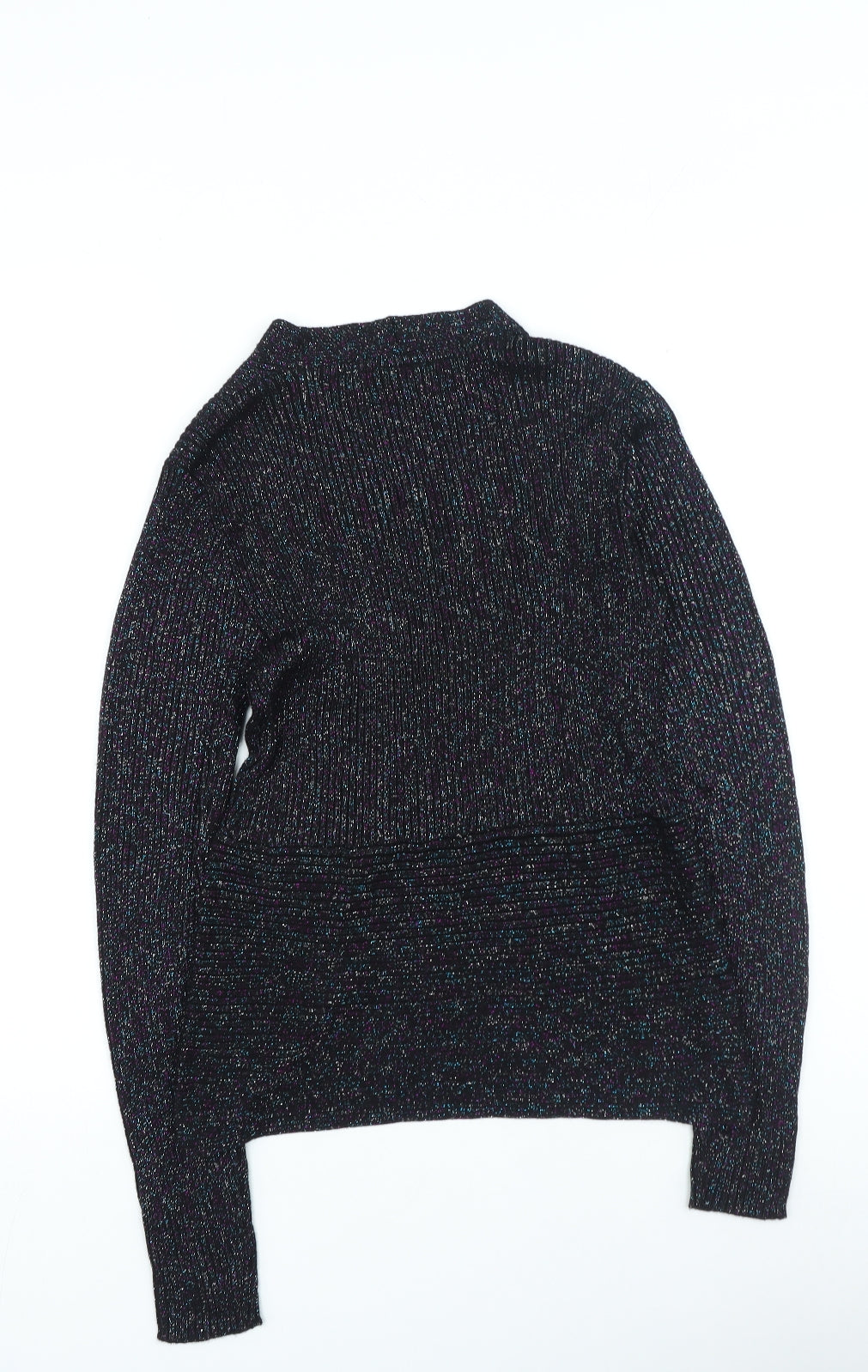 Body Flirt Womens Black V-Neck Viscose Pullover Jumper Size S