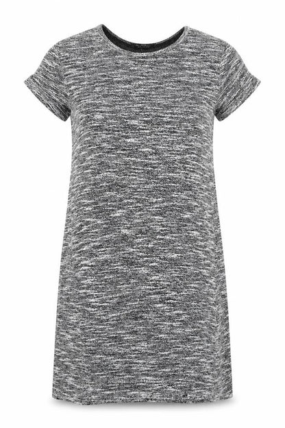 Miss Selfridge Womens Grey Polyester Jumper Dress Size 10 Round Neck Pullover