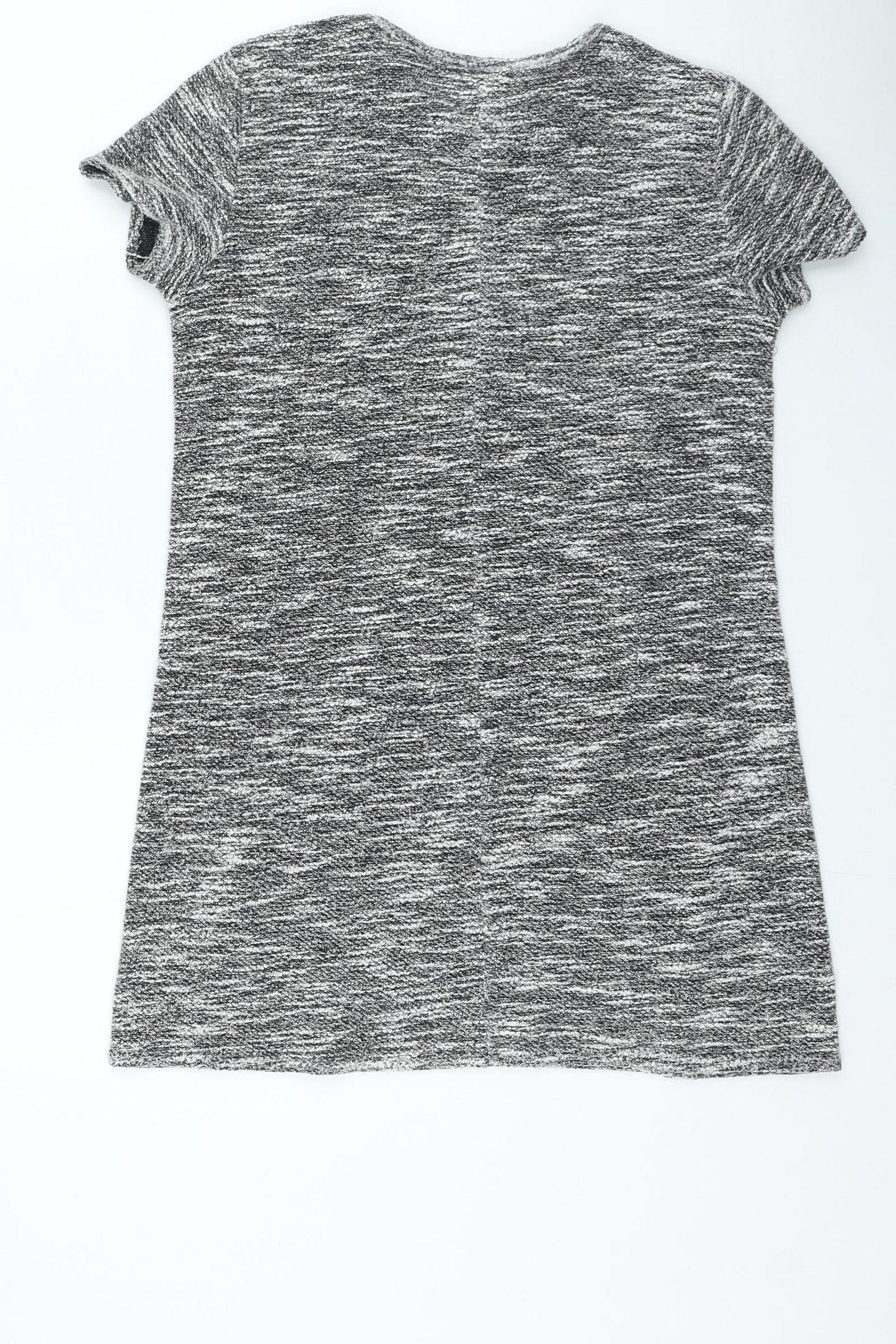 Miss Selfridge Womens Grey Polyester Jumper Dress Size 10 Round Neck Pullover