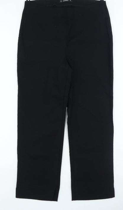 Womens UK Size S Dunnes Stores Regular Fit  Black Trousers