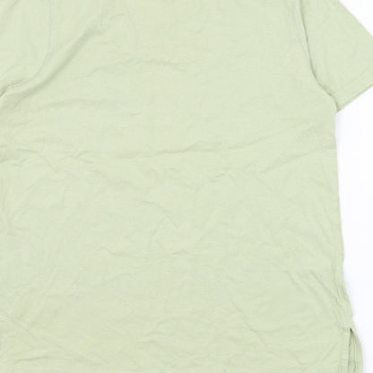 ICHI Mens Green Cotton T-Shirt Size XS Round Neck - Beverly Hills