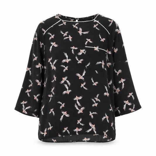 Womens UK Size 6 Primark Black Basic Blouse