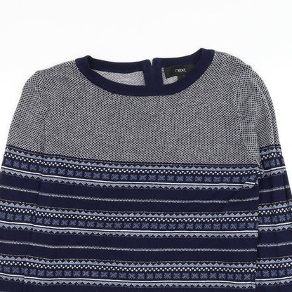 Womens UK Size 8 NEXT Blue Pullover Jumper