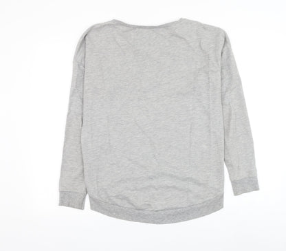 Womens UK Size S Dunnes Stores Grey Pullover Sweatshirt