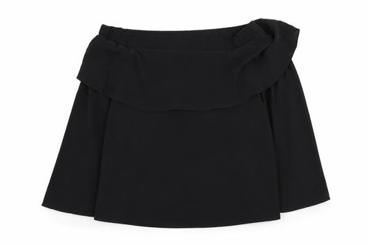Atmosphere Womens Black Polyester Basic Blouse Size 12 Off the Shoulder