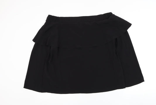 Atmosphere Womens Black Polyester Basic Blouse Size 12 Off the Shoulder