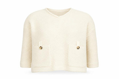 Womens UK Size 4 Primark White Pullover Jumper