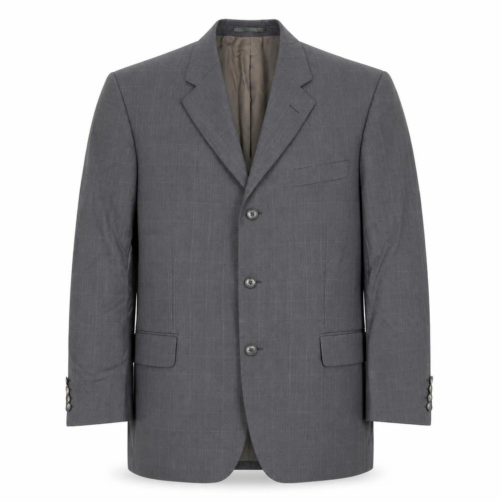 Mens UK Size 42 Lino Vierra Regular Grey Suit Jacket