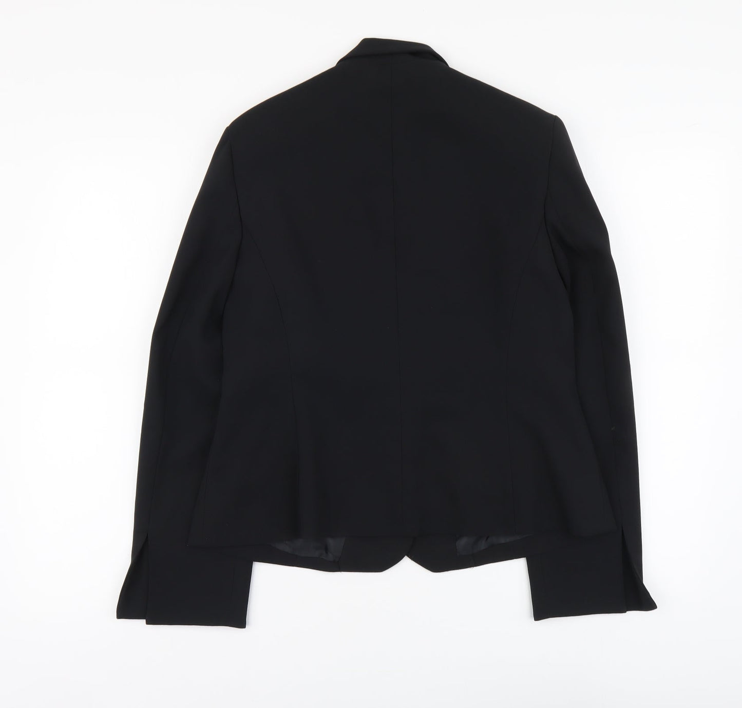Todays Woman Womens Black Polyester Jacket Suit Jacket Size 12