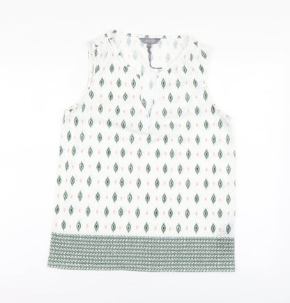 Womens UK Size 10 Principles White Basic Tank
