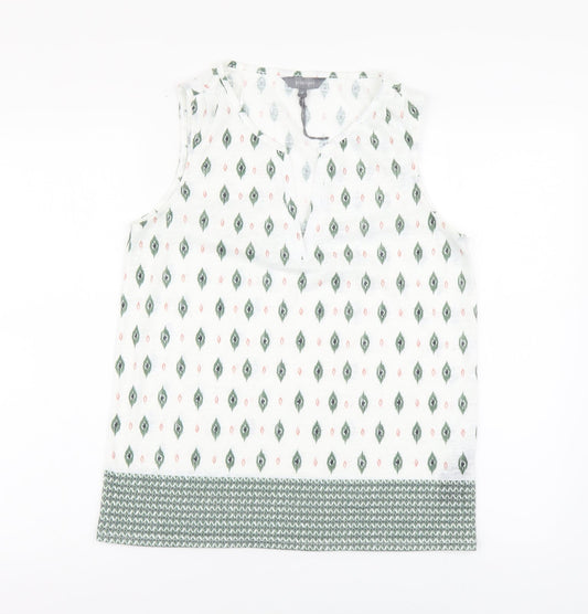 Womens UK Size 10 Principles White Basic Tank