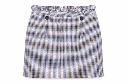 Topshop Womens Blue Herringbone Polyester Maxi Skirt Size 14 Zip