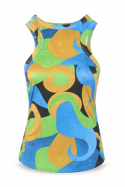 Womens UK Size 6 PRETTYLITTLETHING Multicoloured Basic Tank
