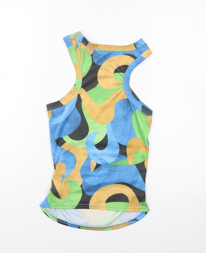 Womens UK Size 6 PRETTYLITTLETHING Multicoloured Basic Tank