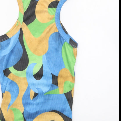 Womens UK Size 6 PRETTYLITTLETHING Multicoloured Basic Tank