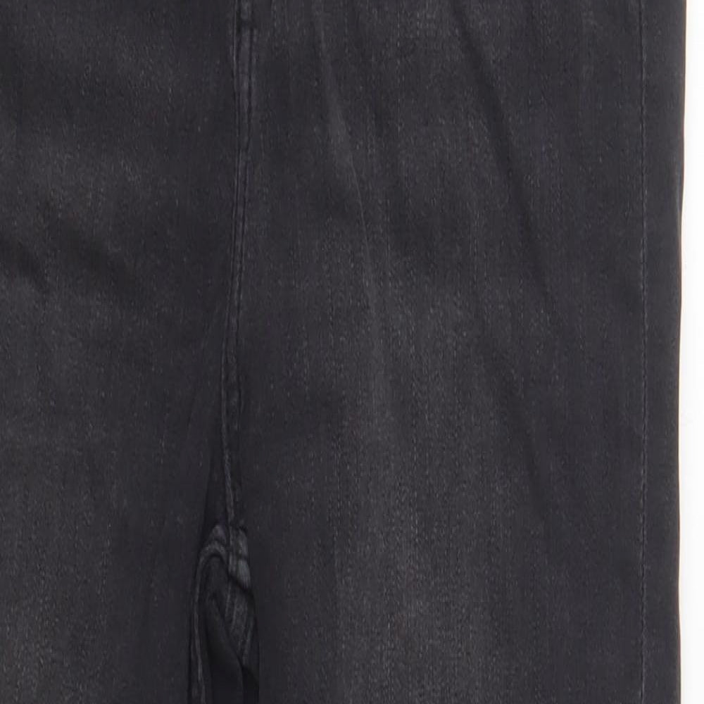 F&F Womens Black Cotton Skinny Jeans Size 10 L23 in Regular Button