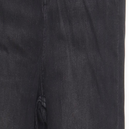 F&F Womens Black Cotton Skinny Jeans Size 10 L23 in Regular Button
