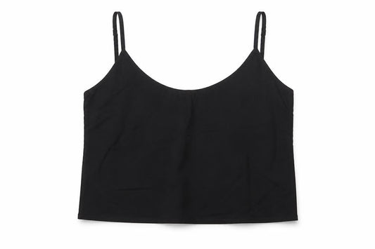 Jack Wills Womens Black Cotton Camisole T-Shirt Size 12 V-Neck