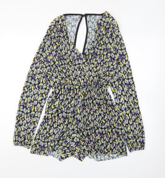 Womens UK Size 4 ASOS One-Piece Multicoloured Playsuit