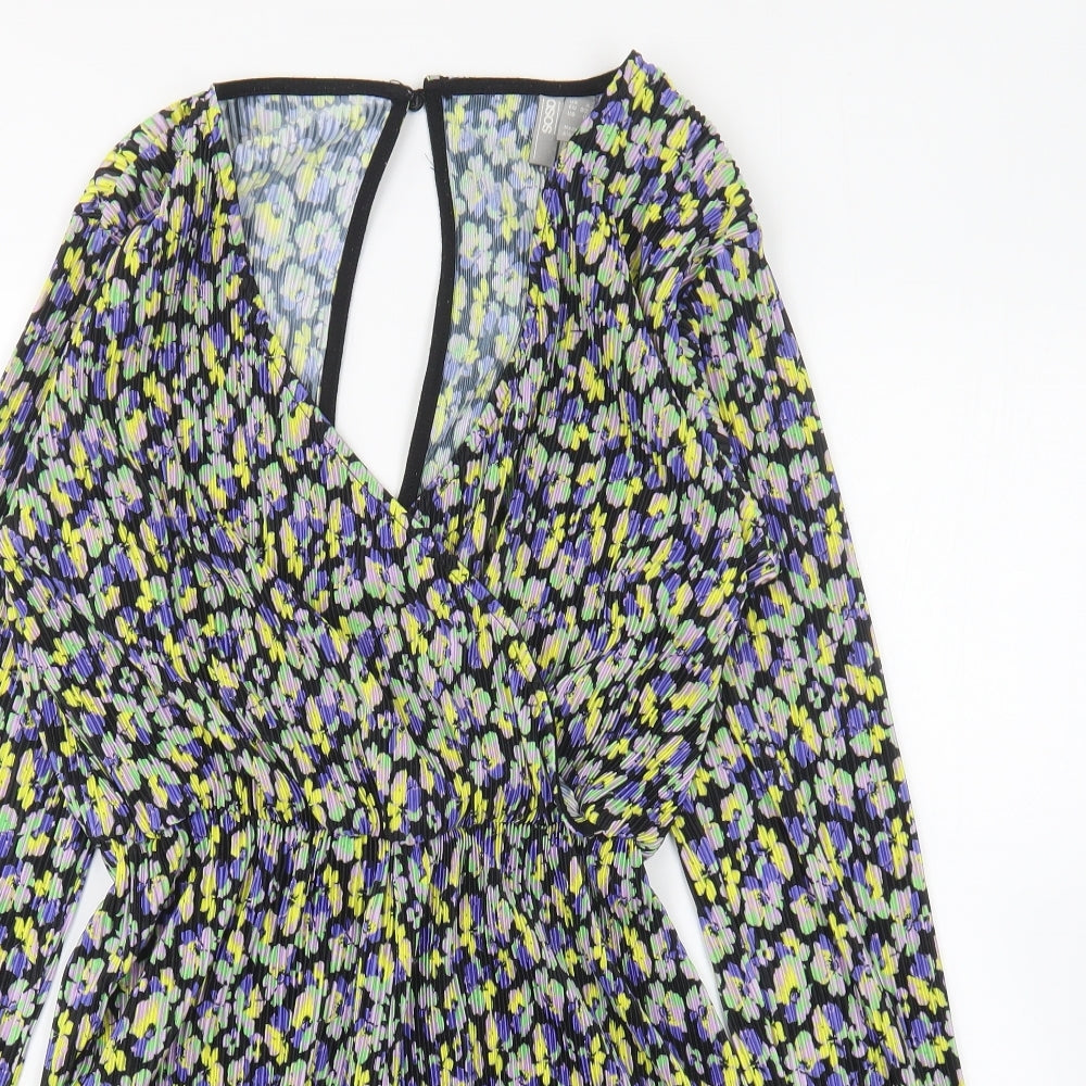 Womens UK Size 4 ASOS One-Piece Multicoloured Playsuit