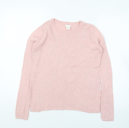 Womens UK Size XS H&M Pink Pullover Jumper
