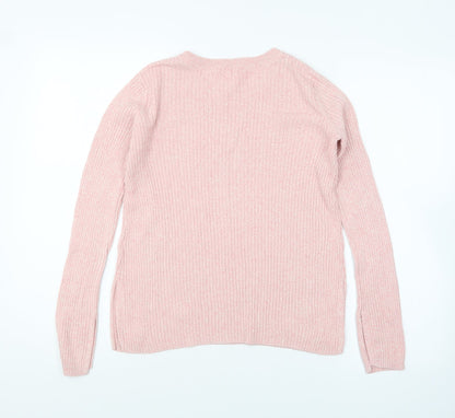 Womens UK Size XS H&M Pink Pullover Jumper