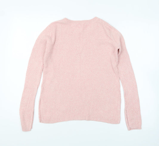Womens UK Size XS H&M Pink Pullover Jumper
